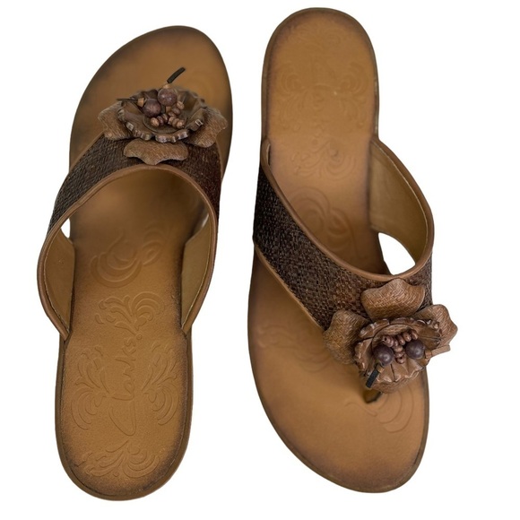 Clarks Women’s Cork Wedge Sandals - Picture 8 of 9